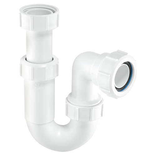 McAlpine 1¼" Adjustable Inlet Tubular Swivel 'P' Trap Product Image