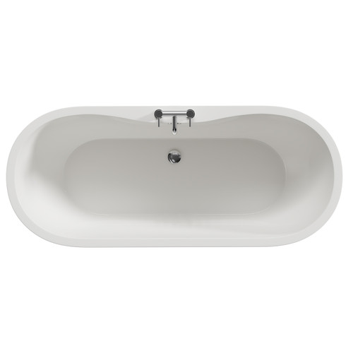 Florence White Double Ended Freestanding Bath Top View