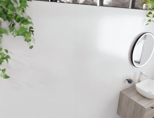 WholePanel 10mm Gloss White 1000mm x 2400mm Wall Panel Lifestyle