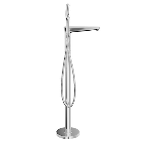 Lavell Polished Chrome Freestanding Bath Shower Mixer Tap Side View