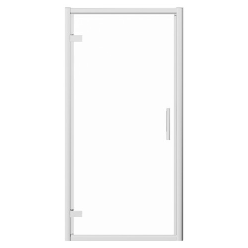 Series 8 Chrome 900mm Hinged Shower Door - Front View