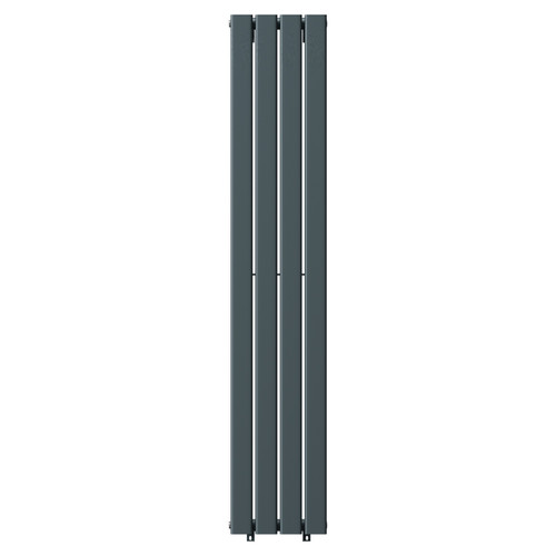 Hudson Anthracite 1600mm x 300mm Single Panel Radiator Front View