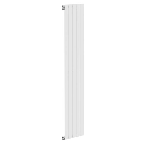 Hudson White 1800mm x 376mm Single Panel Radiator Left Hand View