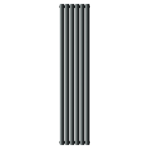 Boone Anthracite 1600mm x 360mm Single Panel Radiator Front View