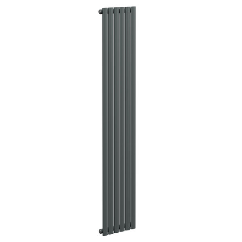 Boone Anthracite 1600mm x 360mm Single Panel Radiator Left Hand View