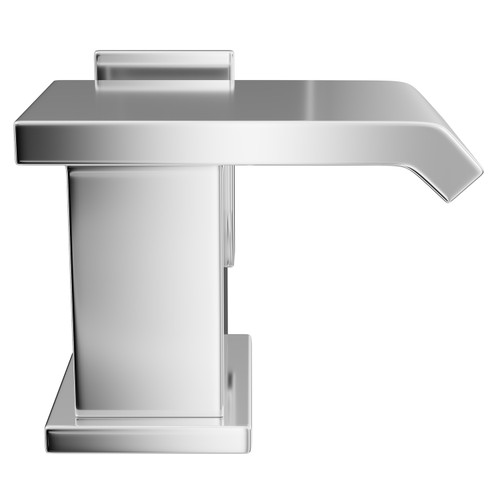 Cascade Polished Chrome Mono Basin Mixer Tap - Side View