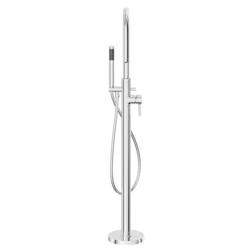 Circo Polished Chrome Freestanding Bath Shower Mixer Tap Front View