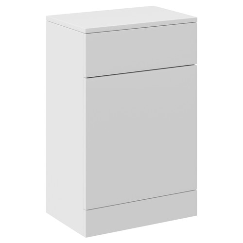 Alexander James Gloss White 500mm x 330mm Toilet Unit Left Hand View