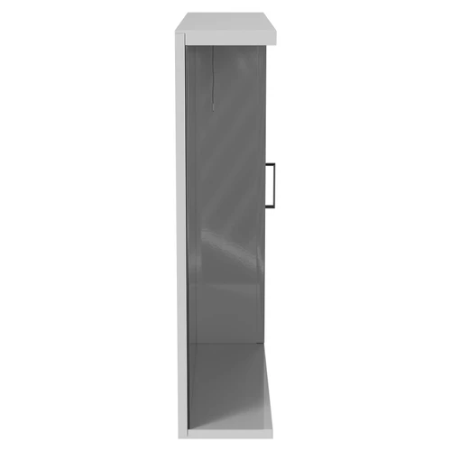 Alexander James 750mm x 750mm Downlit Vanity Mirror with Storage Side View