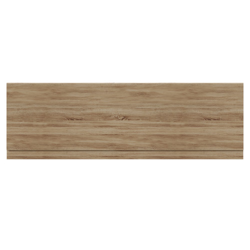 Napoli Bordalino Oak MDF 1700mm Front Bath Panel with Plinth Front View