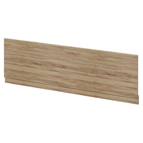 Napoli Bordalino Oak MDF 1800mm Front Bath Panel with Plinth Right Hand View