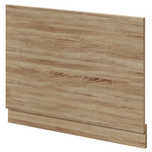 Napoli Bordalino Oak MDF 700mm End Bath Panel with Plinth Right Hand View