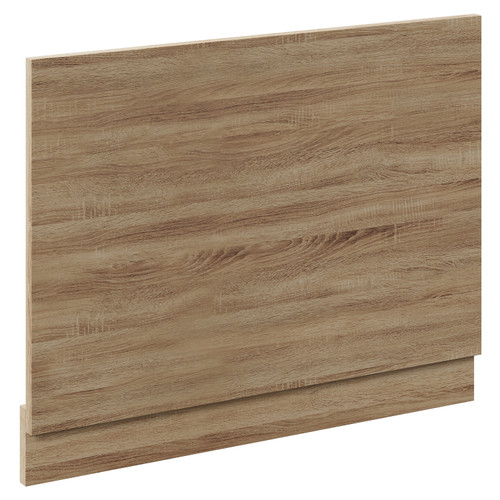 Napoli Bordalino Oak MFC 700mm End Bath Panel with Plinth Left Hand View