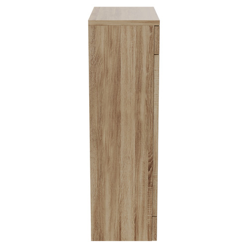 Napoli Bordalino Oak 500mm Toilet Unit Side View