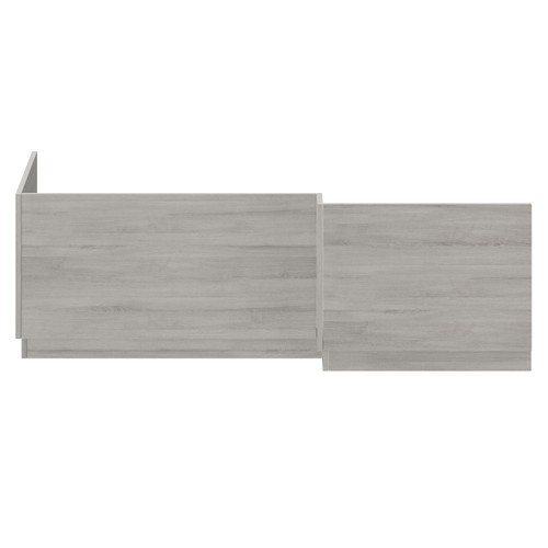 Napoli Molina Ash MDF 1700mm L Shaped Front and End Bath Panel Set Front View