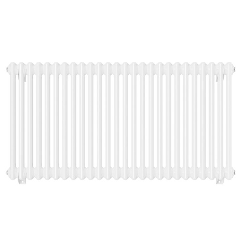 Colosseum White 600mm x 1164mm Double Panel Radiator Front View