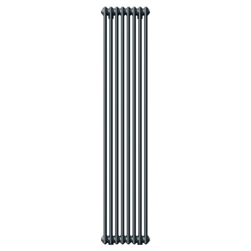 Colosseum Anthracite 1800mm x 372mm Double Panel Radiator Front View