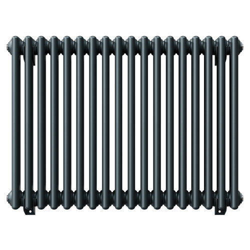 Colosseum Anthracite 600mm x 821mm Triple Panel Radiator Front View