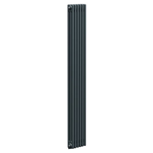 Colosseum Anthracite 1800mm x 287mm Triple Panel Radiator Left Hand View