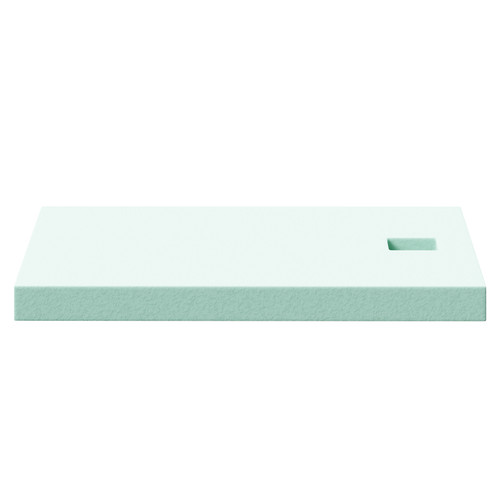 WholeSeal Wetroom 1200mm X 900mm X 90mm Rectangular Shower Substrate With Square Waste Outlet - Front View