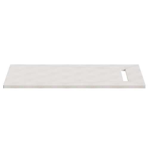WholeSeal Wetroom 1400mm X 900mm X 30mm Rectangular Shower Tray Former With 600mm End Linear Waste Outlet - Front View
