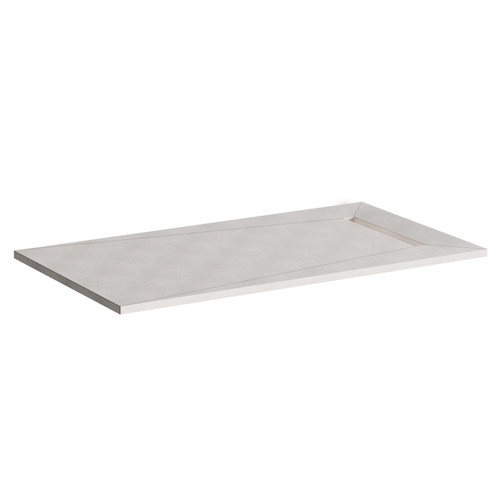 WholeSeal Wetroom 1600mm X 900mm X 30mm Rectangular Shower Tray Former With 600mm End Linear Waste Outlet - Left View