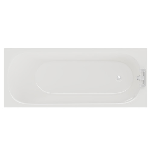 Compact 1500mm x 700mm Straight Single Ended Bath View from Above