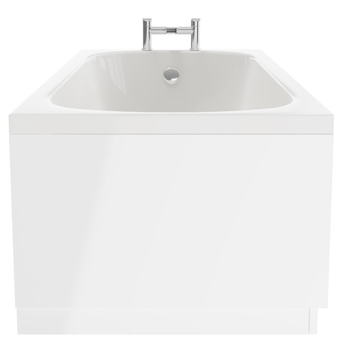 Compact 1400mm x 700mm Straight Single Ended Bath Side View
