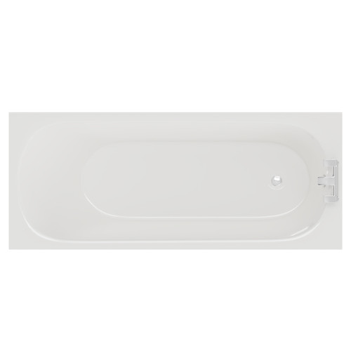 Compact 1400mm x 700mm Straight Single Ended Bath View from Above