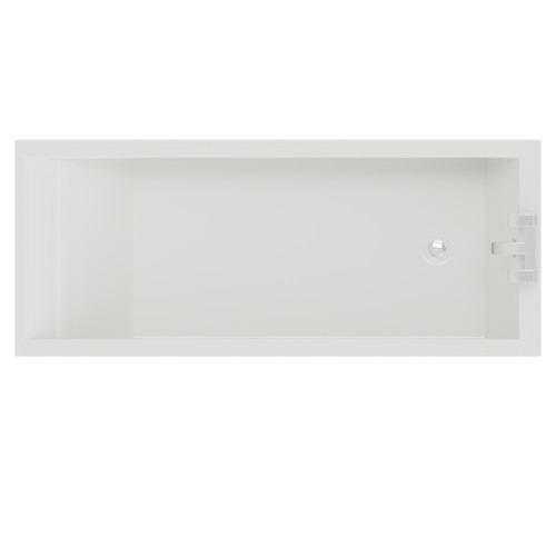 Summit 1700mm x 750mm Straight Single Ended Bath View from Above