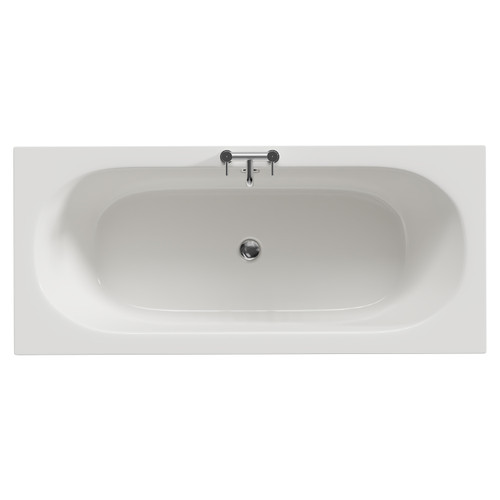 Metropole 1700mm x 750mm Straight Double Ended Bath View from Above