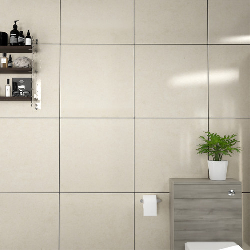 Lounge Polished Ivory 60cm x 60cm Porcelain Wall and Floor Tile Lifestyle Image