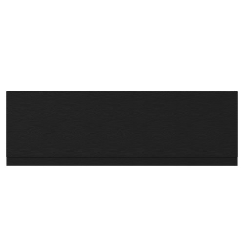 Napoli Nero Oak MFC 1700mm Front Bath Panel with Plinth Front View Napoli Nero Oak MFC 1700mm Front Bath Panel with Plinth Front View