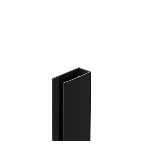 Colore 10mm Matt Black 2000mm Wall Channel Right Hand View