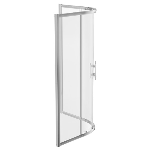 Series 8 Plus Chrome 900mm 2 Door Quadrant Shower Enclosure - Side View
