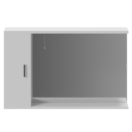 Modena 1200mm X 750mm Downlit Vanity Mirror With Storage - Front View