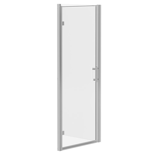 Series 6 Chrome 800mm x 800mm Hinged Door Shower Enclosure Left View