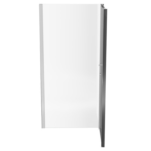 Series 6 Chrome 700mm x 900mm Hinged Door Shower Enclosure Side View
