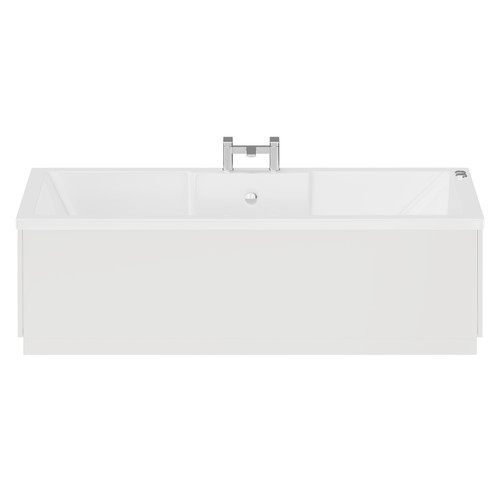 Legend 1500mm x 700mm Left Hand 6 Jet Chrome V-Tec Single Ended Whirlpool Bath Front View