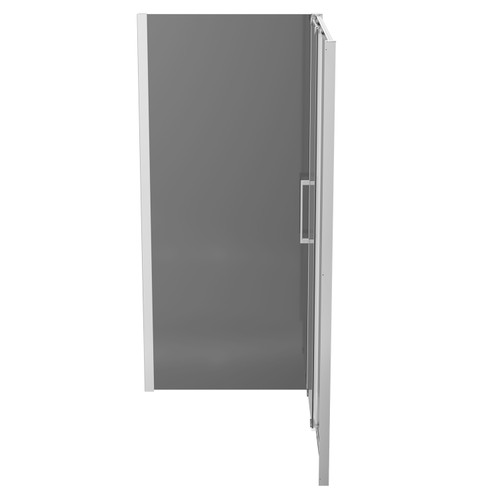 Series 9 Chrome 1200mm x 900mm Tinted Glass Sliding Door Shower Enclosure Side View