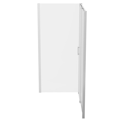 Series 8 Plus Chrome 1400mm X 900mm Sliding Door Shower Enclosure - Side View