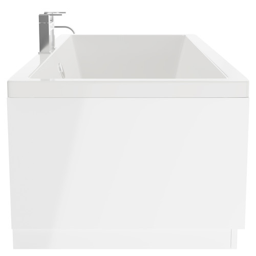 Square 1700mm x 750mm 12 Jet Easifit Double Ended Spa Bath Side View