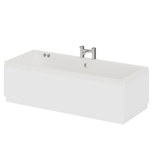 Square 1700mm x 700mm 6 Jet Chrome Flat Jet Double Ended Whirlpool Bath Right Hand View