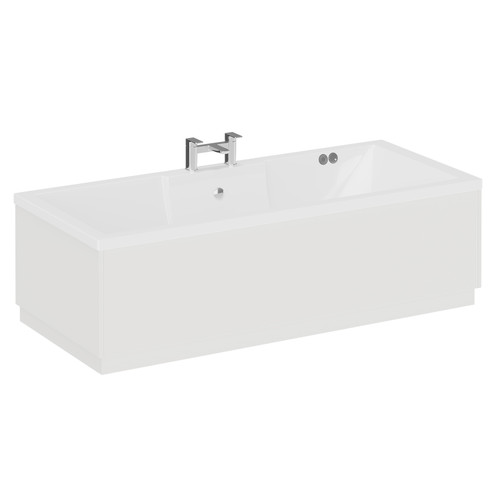 Legend 1700mm x 750mm Left Hand 12 Jet Chrome Flat Jet Single Ended Whirlpool Bath Left Hand View