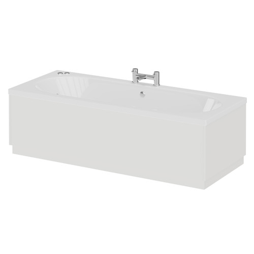 Metropole 1700mm x 750mm 12 Jet Chrome V-Tec Double Ended Whirlpool Bath Right Hand View