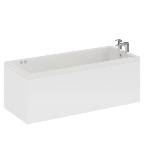 Summit 1700mm x 750mm 6 Jet Chrome V-Tec Single Ended Whirlpool Bath Left Hand View