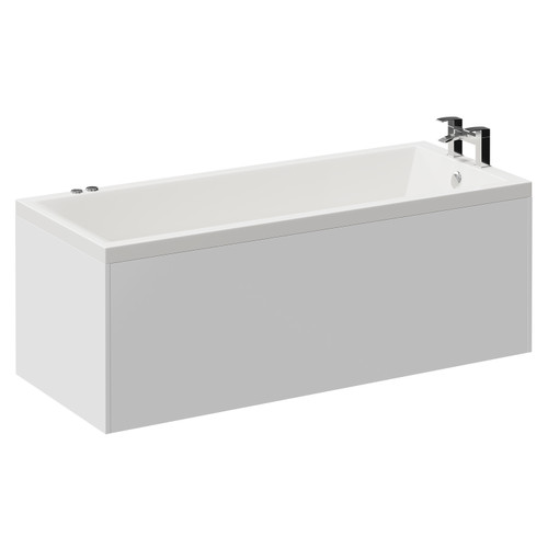 Summit 1700mm x 700mm 6 Jet Chrome V-Tec Single Ended Whirlpool Bath Left Hand View