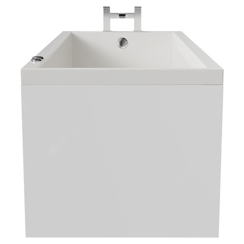 Summit 1700mm x 700mm 6 Jet Chrome V-Tec Single Ended Whirlpool Bath Side View