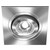 Colore Cali Satin Chrome IP65 35W Square Tiltable Bathroom Downlight Left Hand Side View Colore Cali Satin Chrome IP65 35W Square Tiltable Bathroom Downlight Left Hand Side View