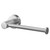 Colore Polished Chrome Industrial Style Wall Mounted Toilet Roll Holder Right Hand Side View